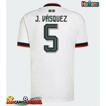 Camisa de Futebol México Johan Vasquez #5 Equipamento Secundário Mundo 2026 Manga Curta
